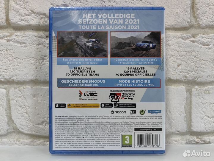 WRC 10 The Official Game PS5 новый диск