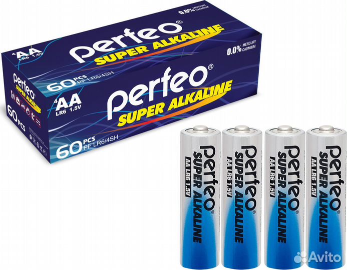 Батарейка пальчик AA LR6 Super alkaline