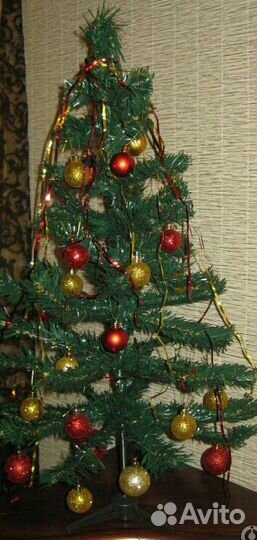 Елка 75см новая с игрушками (шарами)