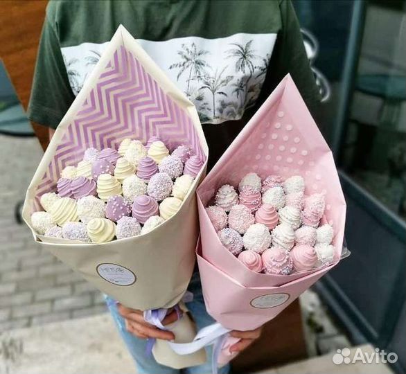 Букет из клубники в шоколаде