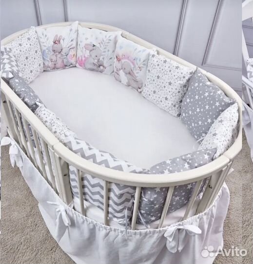 Бортики в кроватку новые