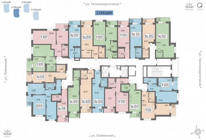 Квартира-студия, 26,6 м², 7/19 эт.