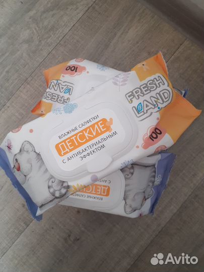 Влажные салфетки детские 100шт