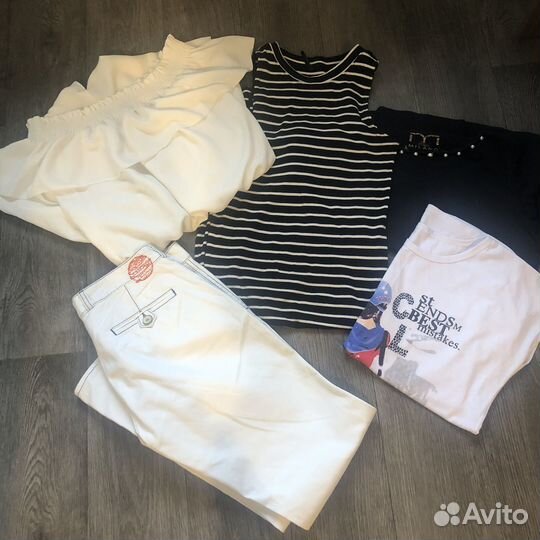 Брендовые вещи пакетом для девушки р-р М