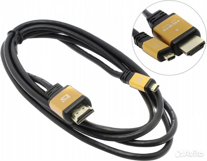 Кабель HDMl-microhdmi, 1.8m, v1.4, Defender