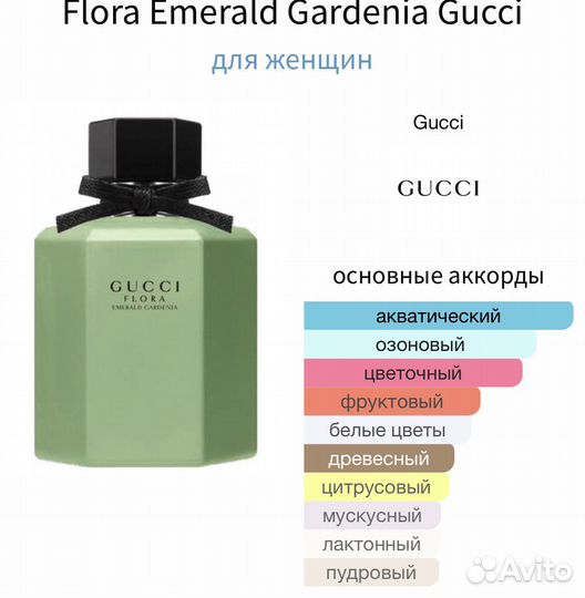 Распив Flora Emerald Gardenia Gucci