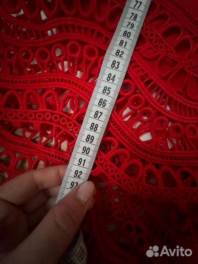 Платье красное Alaia 40-42 размер