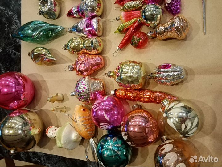 Елочные игрушки винтаж