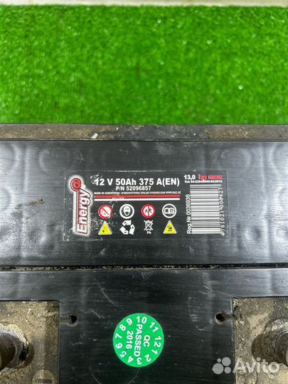 Аккумулятор Energy 50Ah 375A Ravon R2 M300 B12D2