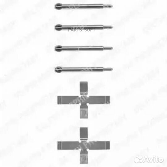 Delphi LX0039 К-т установ диск торм колодок Volvo