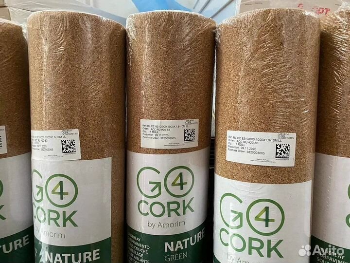 Пробковая подложка Cork листами и в рулоне