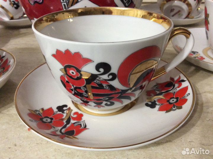 Чайник и чайные пары Воробьевский лфз 70-е