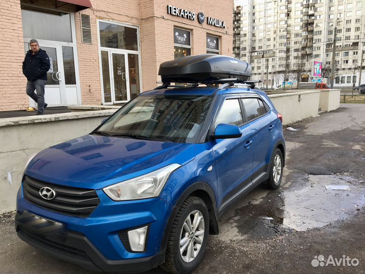 Автобокс на крышу. Broomer на Hyundai Creta