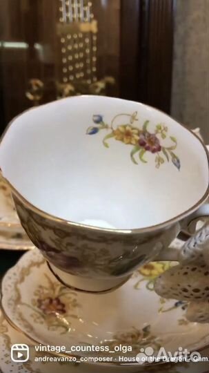 Чайные тройки фарфор Англия