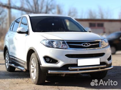 Дуга передняя низкая d-60+53 двойная Chery Tiggo-5