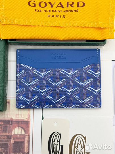 Картхолдер Goyard цвет синий