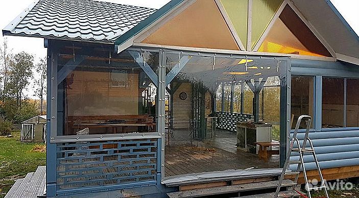 Мягкие окна для беседки