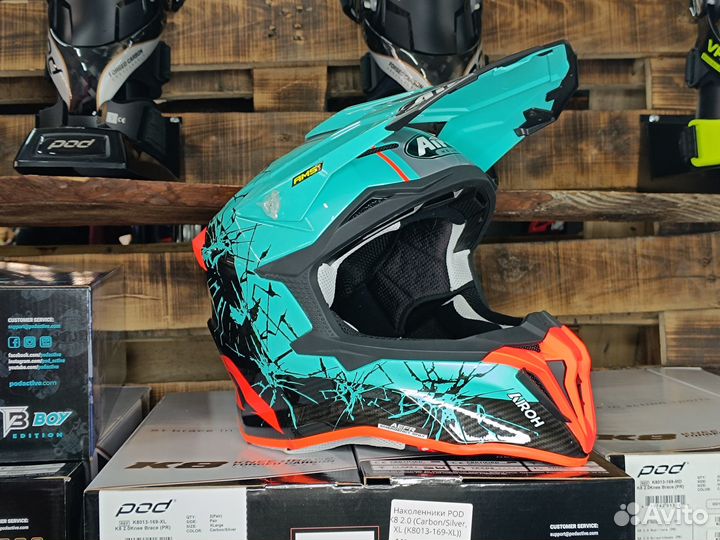 Кроссовый шлем Airoh Strycker Crack