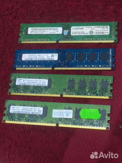 Оперативная память DDR2-2Gb, DDR3-4Gb для пк