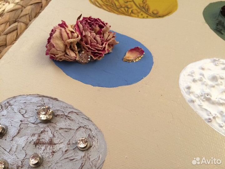 Картина акрилом «Фактура», холст 30x40 см