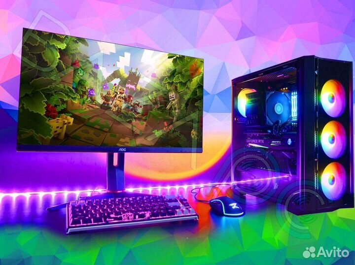 Игровой пк Ryzen 5 5600X / RTX 4070Ti