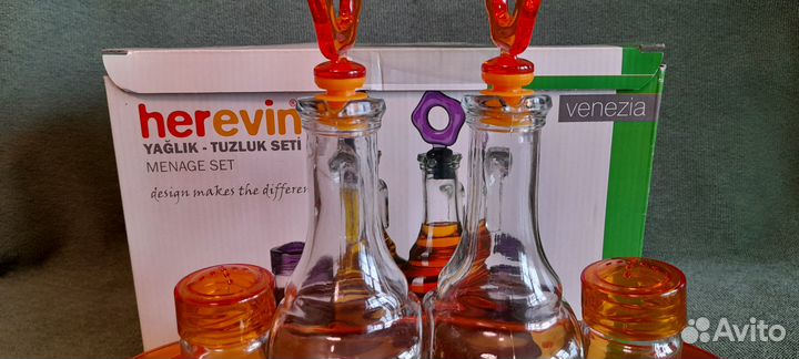 Набор для специй и масла, горчицы