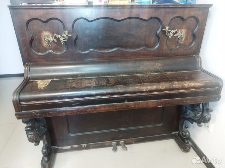 Старинное немецкое пианино 19 век