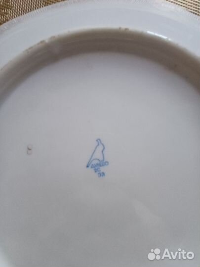 Блюдо 28 см Дулево Мейсенский букет