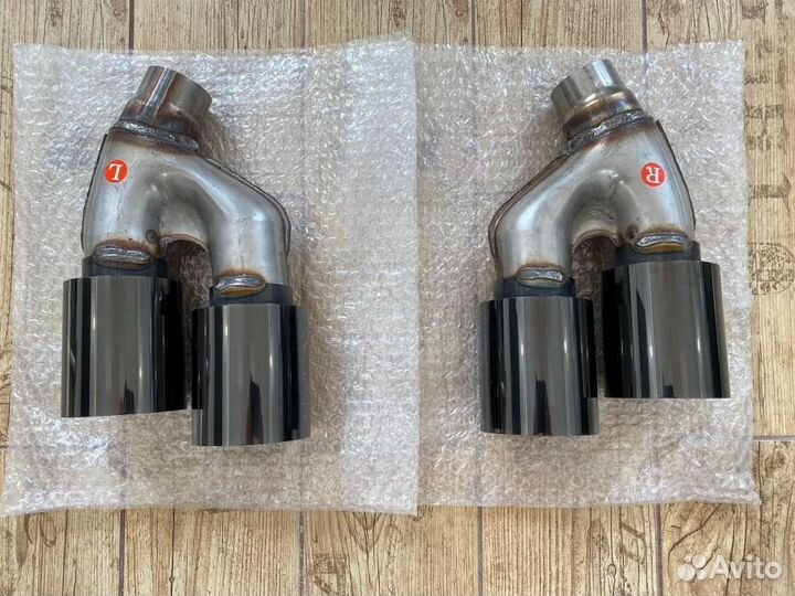 Насадки М стиль черный хром BMW G30 G11 G20 G22