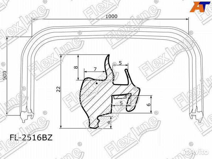 Уплотнитель лобового стекла Hyundai Tucson 1