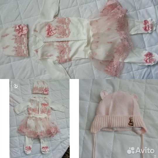 Одежда на выписку для девочки