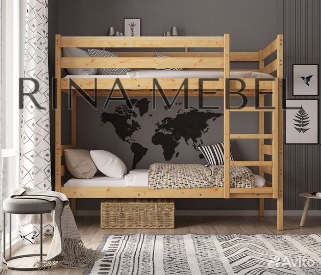 Детская Кровать двухъярусная