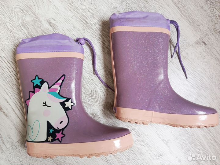 Резиновые сапоги Blessbox р32 для девочки