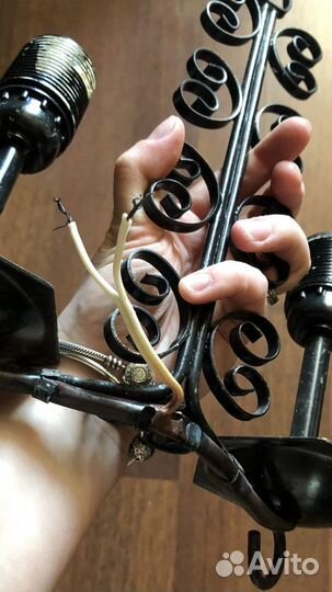 Старые советские кованые светильники