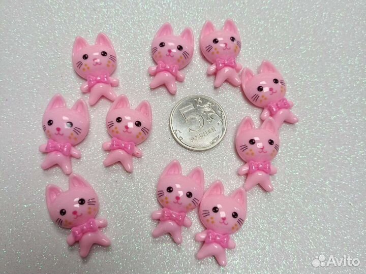 Кабошоны акриловые кошка