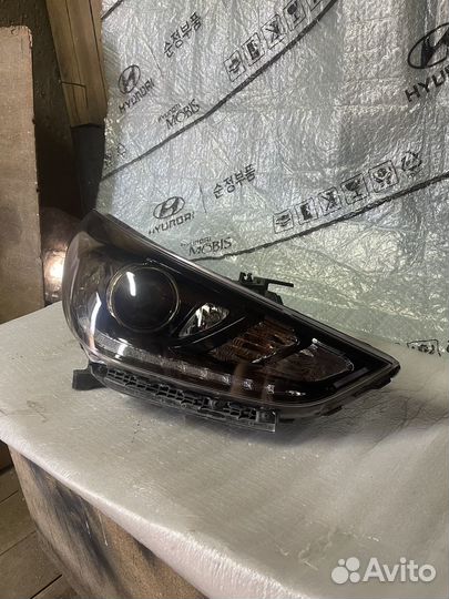 Фара правая линза дхо на хундай солярис 2