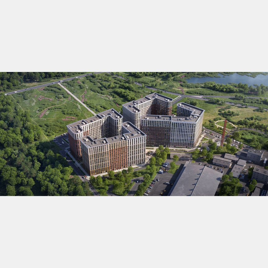 1-к. апартаменты, 49,6 м², 1/16 эт.