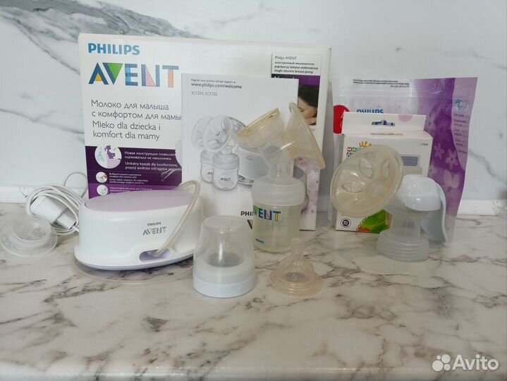Молокоотсос avent электрический