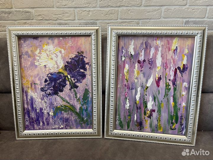 Картина ирисы пара