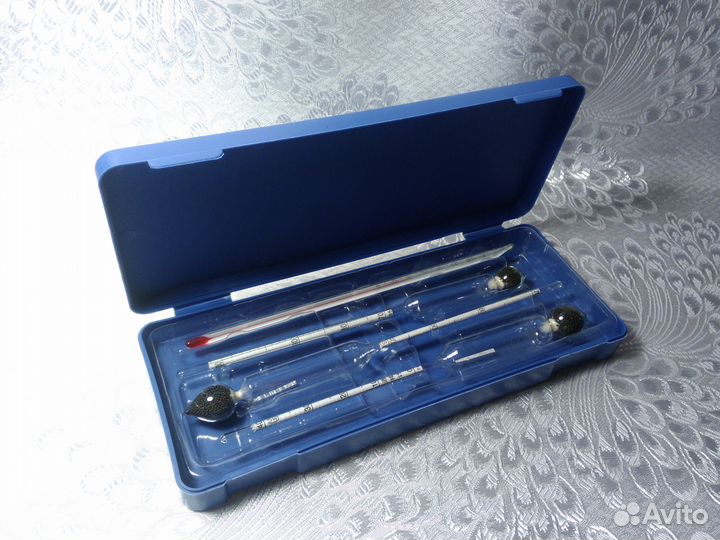 Ареометры спиртометры и термометр набор