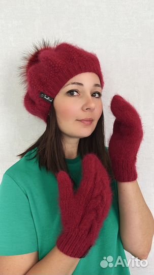 Берет вязаный