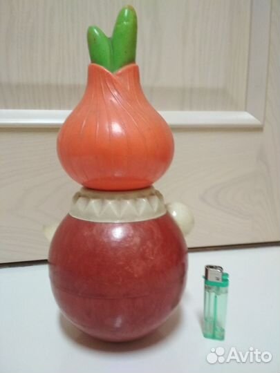 Чиполлино кукла целлулоид 31см игрушка СССР