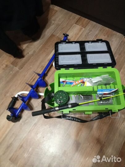 Рыболовный ящик, ледобур, отдёв, балансир