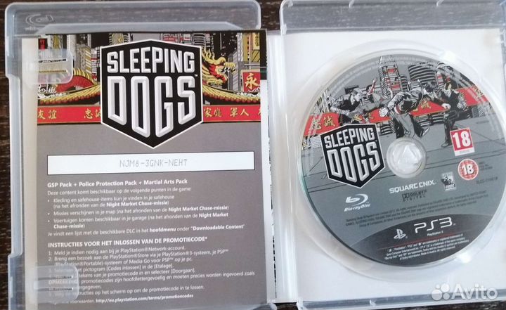 Sleeping dogs диск для PS3