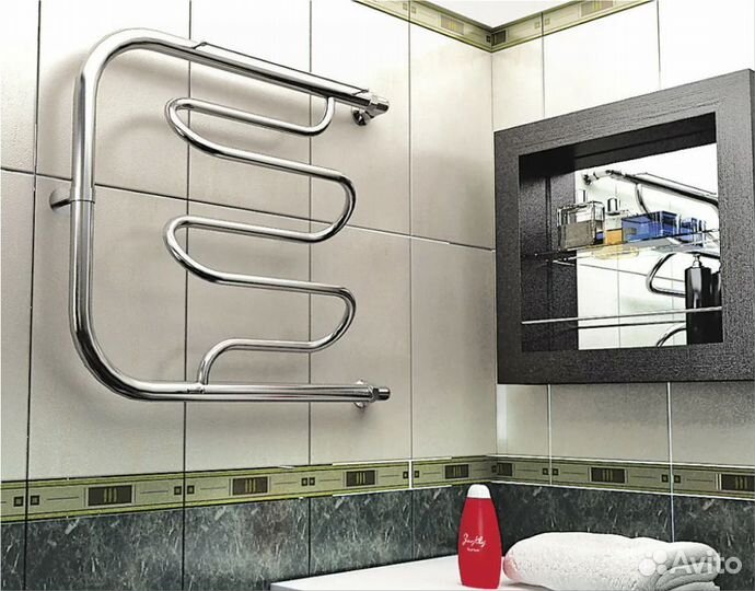 Установка полотенцесушителя (наличие кранов)