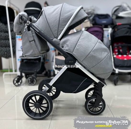 Детские коляски 3 в 1 luxmom 750 (Grey Grey)