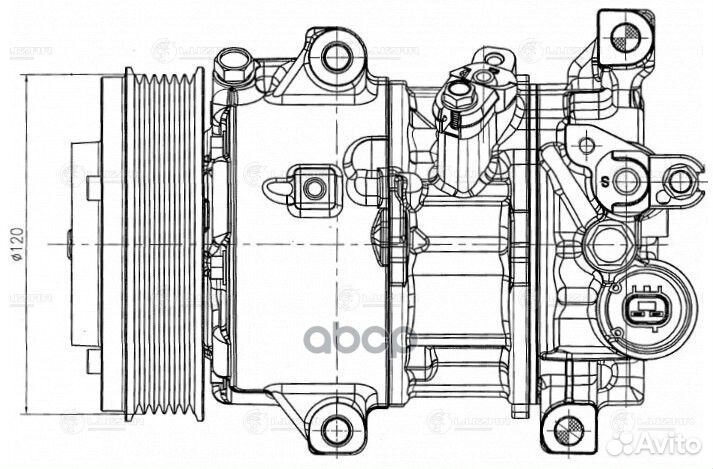 Компрессор кондиц. для а/м Toyota Corolla (13)