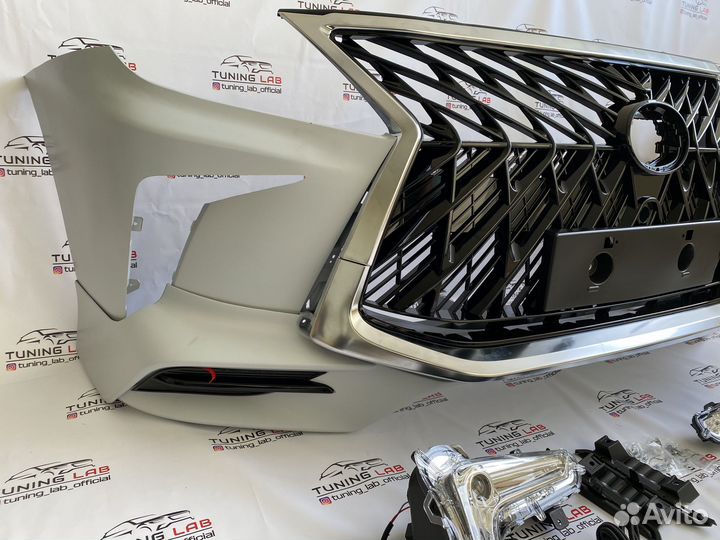 Lexus LX570 2008-2015 Бампер стиль 2016+ TRD E5AB1