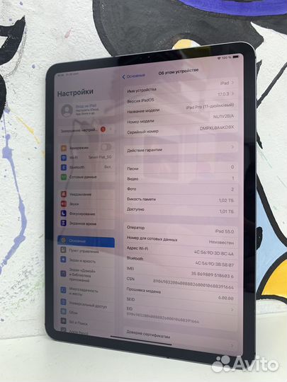 iPad Pro 11 2018 1024Gb + Cellular