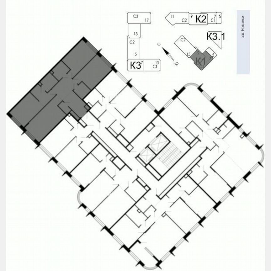3-к. квартира, 102,4 м², 7/9 эт.